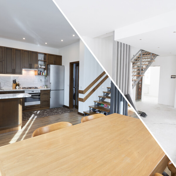 full home renovation in Colchester before and after