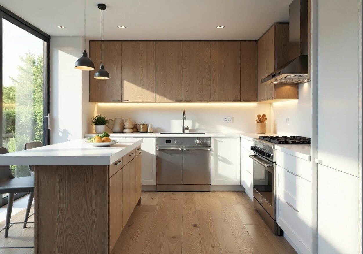 kitchen makeover in Colchester with modern finishes